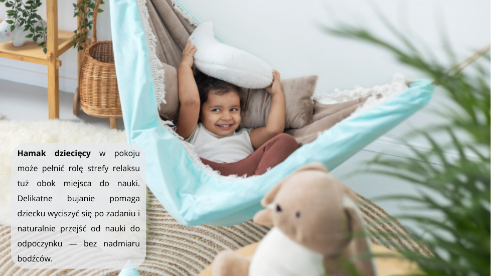 hamak relax w pokoju dziecka